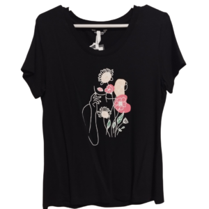 Blusa con disenio negro